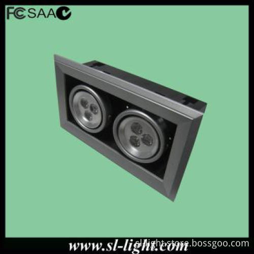 two head adjustable 8w led downlight